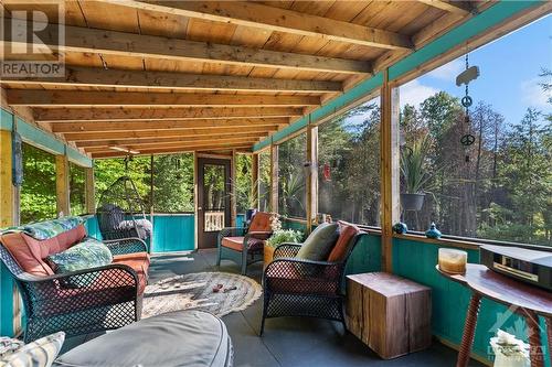 Inside the bunkie - 6960 511 Highway, Lanark Highlands, ON - Outdoor With Deck Patio Veranda With Exterior