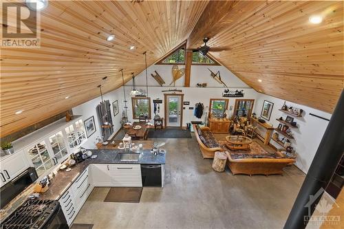 View from the loft - 6960 511 Highway, Lanark Highlands, ON - Indoor Photo Showing Other Room