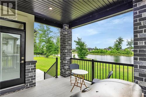 Covered Porch off the Kitchen - 556 Shoreway Drive, Ottawa, ON - Outdoor With Deck Patio Veranda With Exterior