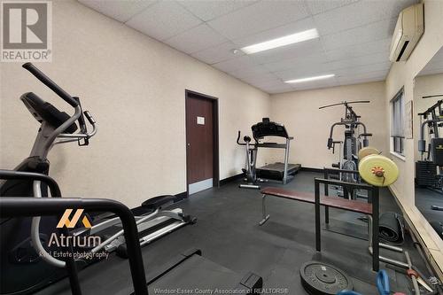 3663 Riverside Drive Unit# 904, Windsor, ON - Indoor Photo Showing Gym Room