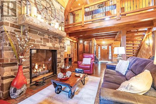 9209 Sideroad 27, Erin, ON - Indoor Photo Showing Living Room With Fireplace