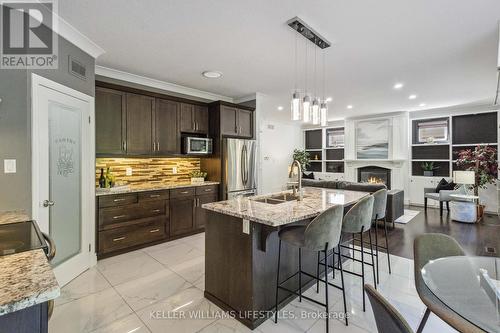 2077 Springridge Drive, London, ON - Indoor Photo Showing Kitchen With Stainless Steel Kitchen With Double Sink With Upgraded Kitchen