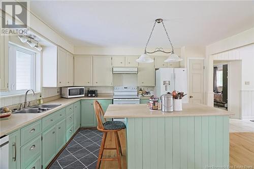 7054 Route 102, Dumfries, NB - Indoor Photo Showing Kitchen With Double Sink