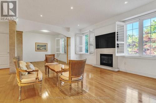 215 Burloak Drive, Oakville (Bronte West), ON - Indoor Photo Showing Living Room With Fireplace