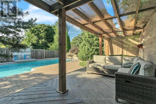 215 Burloak Drive, Oakville (Bronte West), ON - Outdoor With In Ground Pool With Deck Patio Veranda