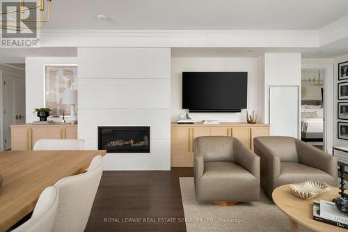 804 - 2060 Lakeshore Road, Burlington (Brant), ON - Indoor Photo Showing Living Room With Fireplace