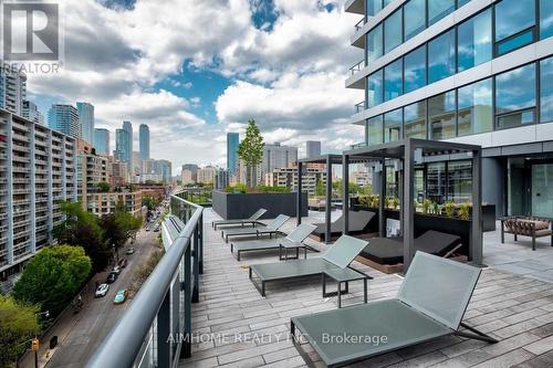 3916 - 85 Wood Street, Toronto, ON - Outdoor With Deck Patio Veranda