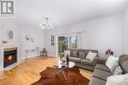 59 Wessex Road, Ottawa, ON - Indoor Photo Showing Living Room With Fireplace