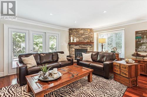 27 Southaven Place, Oakville (Bronte West), ON - Indoor Photo Showing Living Room With Fireplace