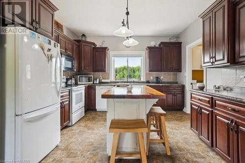 171 Pleasantview Road, Allenford, ON - Indoor Photo Showing Kitchen With Double Sink