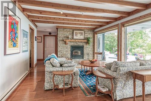 968 Robertson Road, Gore Bay, Manitoulin Island, ON - Indoor Photo Showing Living Room With Fireplace