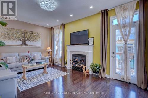 5 Beechmont Drive, Brampton (Credit Valley), ON - Indoor Photo Showing Living Room With Fireplace