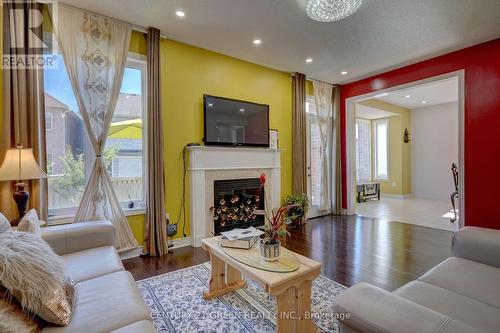 5 Beechmont Drive, Brampton, ON - Indoor Photo Showing Living Room With Fireplace