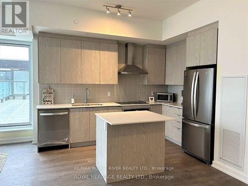 507 - 55 Duke Street W, Kitchener, ON - Indoor Photo Showing Kitchen With Stainless Steel Kitchen