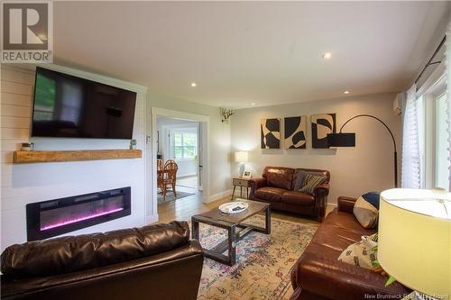 3586 Route 845, Long Reach, NB - Indoor Photo Showing Living Room With Fireplace