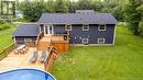 107 Camber Drive, Hanwell, NB  - Outdoor With Above Ground Pool With Deck Patio Veranda With Exterior 