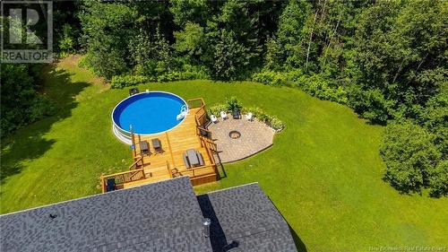 107 Camber Drive, Hanwell, NB - Outdoor With Above Ground Pool