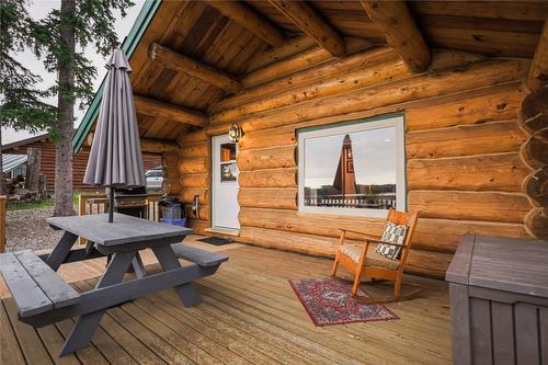 Cabin 10 Hatheume Lake Lodge, Peachland, BC - Outdoor With Deck Patio Veranda With Exterior