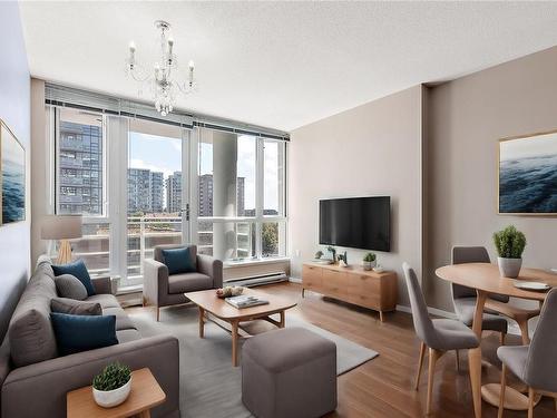 601-834 Johnson St, Victoria, BC - Indoor Photo Showing Living Room