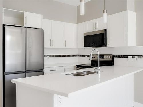 204-844 Goldstream Ave, Langford, BC - Indoor Photo Showing Kitchen With Double Sink With Upgraded Kitchen