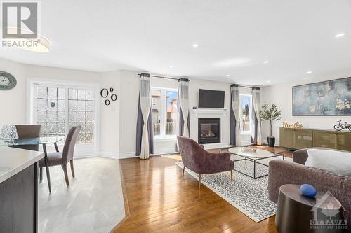 501 Lakeridge Drive, Ottawa, ON - Indoor Photo Showing Living Room With Fireplace