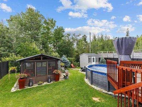 Backyard - 2099 Rue De L'Estran, Saint-Jérôme, QC - Outdoor With Above Ground Pool