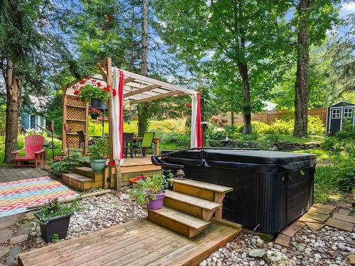 Backyard - 5 Rue St-Jude, Lac-Brome, QC - Outdoor With Deck Patio Veranda