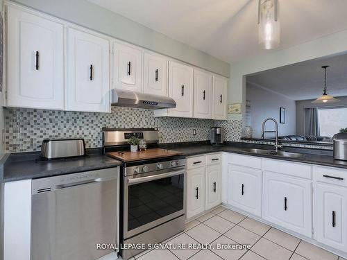 1039 Blairholm Ave, Mississauga, ON - Indoor Photo Showing Kitchen With Double Sink