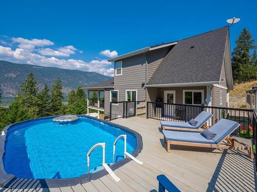 324 Orchard Lake Road, Kamloops, BC - Outdoor With Above Ground Pool With Deck Patio Veranda With Exterior