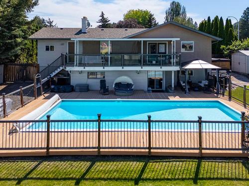 841 Gleneagles Drive, Kamloops, BC - Outdoor With In Ground Pool With Deck Patio Veranda