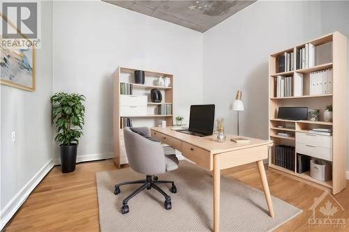 VIRTUALLY STAGED - 324 Laurier Avenue W Unit#709, Ottawa, ON - Indoor Photo Showing Office