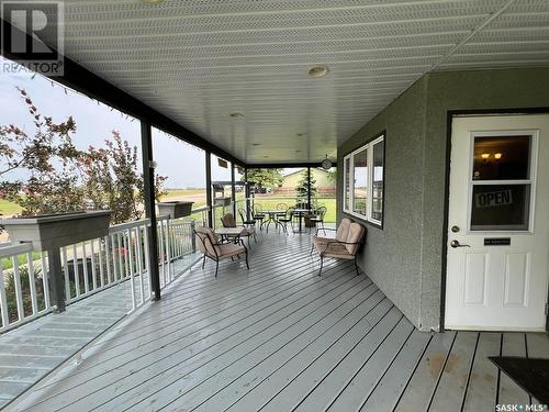 217 Railway Avenue, Hafford, SK - Outdoor With Deck Patio Veranda With Exterior