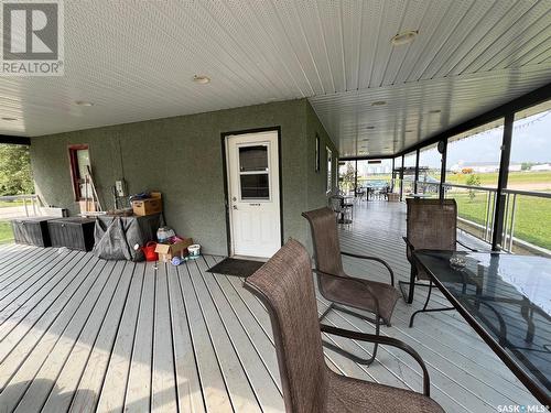 217 Railway Avenue, Hafford, SK - Outdoor With Deck Patio Veranda With Exterior