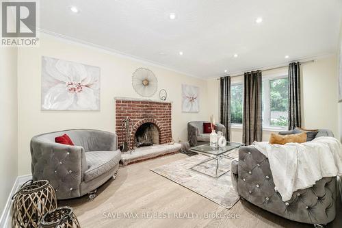 60 Scott Street, Brampton, ON - Indoor Photo Showing Living Room With Fireplace