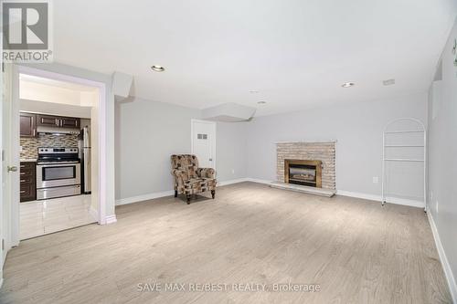 60 Scott Street, Brampton, ON - Indoor Photo Showing Living Room With Fireplace