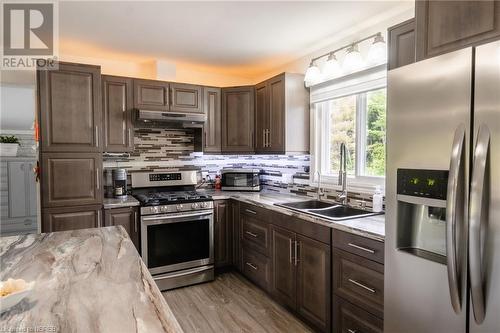 10 Jodouin Road, Mattawa, ON - Indoor Photo Showing Kitchen With Stainless Steel Kitchen With Double Sink