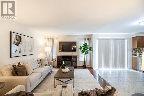 11 Mchugh Road, Ajax (Central East), ON - Indoor Photo Showing Living Room With Fireplace