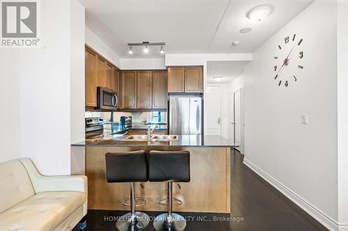 1708 - 10 Bloorview Place, Toronto (Don Valley Village), ON - Indoor Photo Showing Kitchen With Double Sink