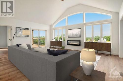 272 Ninth Concession Road, Westport, ON - Indoor Photo Showing Living Room With Fireplace