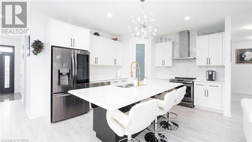 180 Eccles Avenue, Durham, ON - Indoor Photo Showing Kitchen With Stainless Steel Kitchen With Double Sink With Upgraded Kitchen