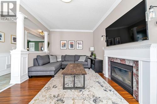 47 Ault Crescent, Whitby (Brooklin), ON - Indoor Photo Showing Living Room With Fireplace