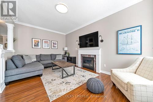 47 Ault Crescent, Whitby (Brooklin), ON - Indoor Photo Showing Living Room With Fireplace