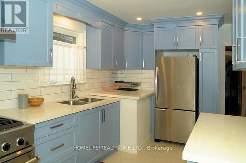 9 Ivorwood Crescent, Toronto (Wexford-Maryvale), ON - Indoor Photo Showing Kitchen With Double Sink