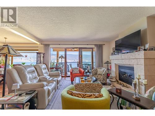 14419 Downton Avenue Unit# 211, Summerland, BC - Indoor Photo Showing Living Room With Fireplace