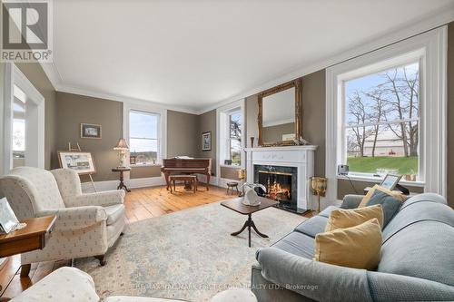 638 County 28 Road, Cavan Monaghan (Millbrook), ON - Indoor Photo Showing Living Room With Fireplace