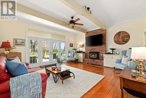 638 County 28 Road, Cavan Monaghan (Millbrook), ON - Indoor Photo Showing Living Room With Fireplace