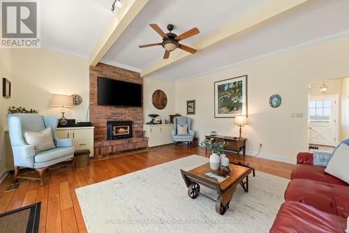 638 County 28 Road, Cavan Monaghan (Millbrook), ON - Indoor Photo Showing Living Room With Fireplace