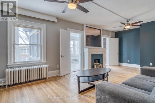 169 Delaware Avenue, Hamilton (St. Clair), ON - Indoor Photo Showing Living Room With Fireplace