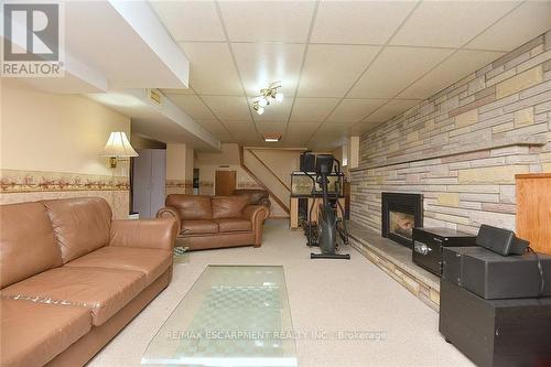 91 Dana Drive, Hamilton, ON - Indoor With Fireplace