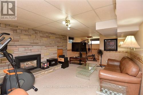 91 Dana Drive, Hamilton, ON - Indoor With Fireplace